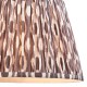 Endon-113086 - Ikat - Shade Only - 35 cm Pearl Grey Tapered Shade