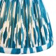 Endon-113088 - Ikat - Shade Only - 16 cm Marlin Blue Tapered Shade - Clip Gimbal