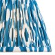 Endon-113089 - Ikat - Shade Only - 20 cm Marlin Blue Tapered Shade