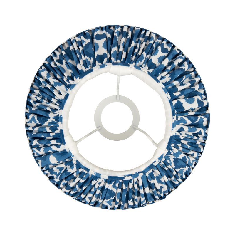 Endon-113090 - Ikat - Shade Only - 25 cm Marlin Blue Tapered Shade