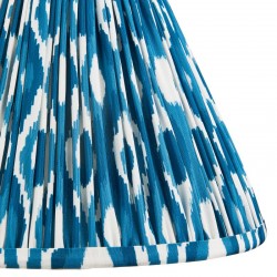 Ikat - Shade Only - 30 cm Marlin Blue Tapered Shade Ikat - Shade Only - 30 cm Marlin Blue Tapered Shade