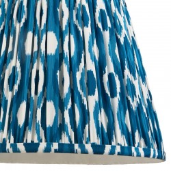Ikat - Shade Only - 35 cm Marlin Blue Tapered Shade Ikat - Shade Only - 35 cm Marlin Blue Tapered Shade