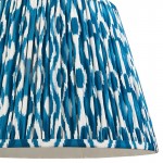 Ikat - Shade Only - 40 cm Marlin Blue Tapered Shade Ikat - Shade Only - 40 cm Marlin Blue Tapered Shade