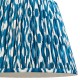 Endon-113093 - Ikat - Shade Only - 40 cm Marlin Blue Tapered Shade