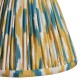 Endon-113095 - Ikat - Shade Only - 16 cm Yellow & Jade Tapered Shade - Clip Gimbal