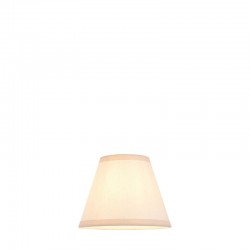 Ivy - Shade Only - 16 cm Vintage White Cotton Shade - Clip Gimbal Ivy - Shade Only - 16 cm Vintage White Cotton Shade - Clip Gimbal