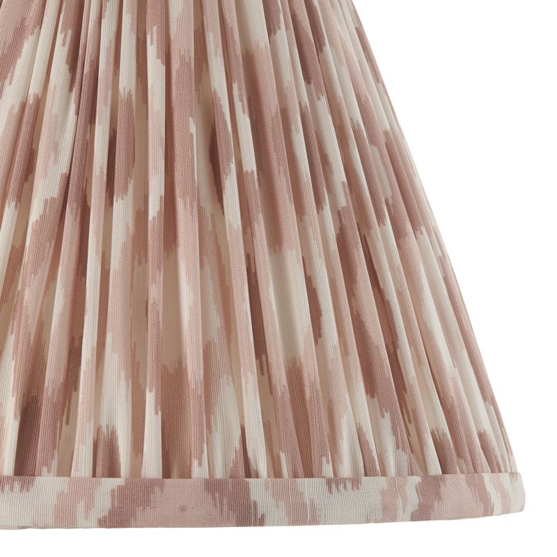 Endon-113225 - Ikat - Shade Only - 25 cm Neutral Tone Tapered Shade