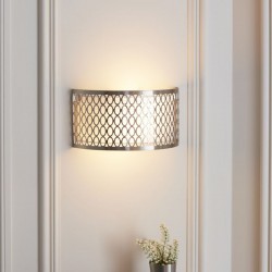 Cordero - Satin Nickel 2 Light Wall Lamp with White Glass Diffuser Cordero - Satin Nickel 2 Light Wall Lamp with White Glass Diffuser