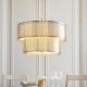 - Cordero - Gold 6 Light Pendant with Frosted Diffuser Endon-113420 - Cordero - Gold 6 Light Pendant with Frosted Diffuser