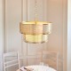 - Cordero - Gold 6 Light Pendant with Frosted Diffuser Endon-113420 - Cordero - Gold 6 Light Pendant with Frosted Diffuser