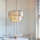 - Cordero - Gold 6 Light Pendant with Frosted Diffuser Endon-113420 - Cordero - Gold 6 Light Pendant with Frosted Diffuser