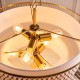 - Cordero - Gold 6 Light Pendant with Frosted Diffuser Endon-113420 - Cordero - Gold 6 Light Pendant with Frosted Diffuser