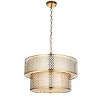 Cordero - Gold 6 Light Pendant with Frosted Diffuser Cordero - Gold 6 Light Pendant with Frosted Diffuser