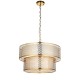 - Cordero - Gold 6 Light Pendant with Frosted Diffuser Endon-113420 - Cordero - Gold 6 Light Pendant with Frosted Diffuser