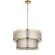 - Cordero - Gold 6 Light Pendant with Frosted Diffuser Endon-113420 - Cordero - Gold 6 Light Pendant with Frosted Diffuser