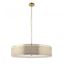 Cordero - Gold 5 Light Pendant with Frosted Diffuser Cordero - Gold 5 Light Pendant with Frosted Diffuser