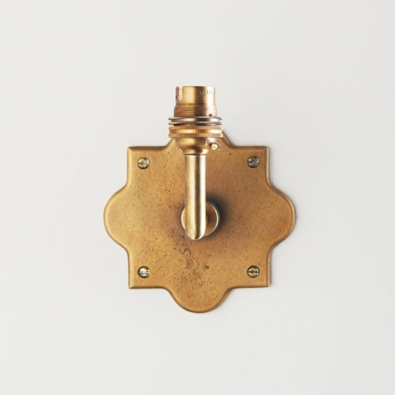 Endon-113590 - Anvil Angle - Base Only - Brass Patina Hand Crafted Wall Lamp