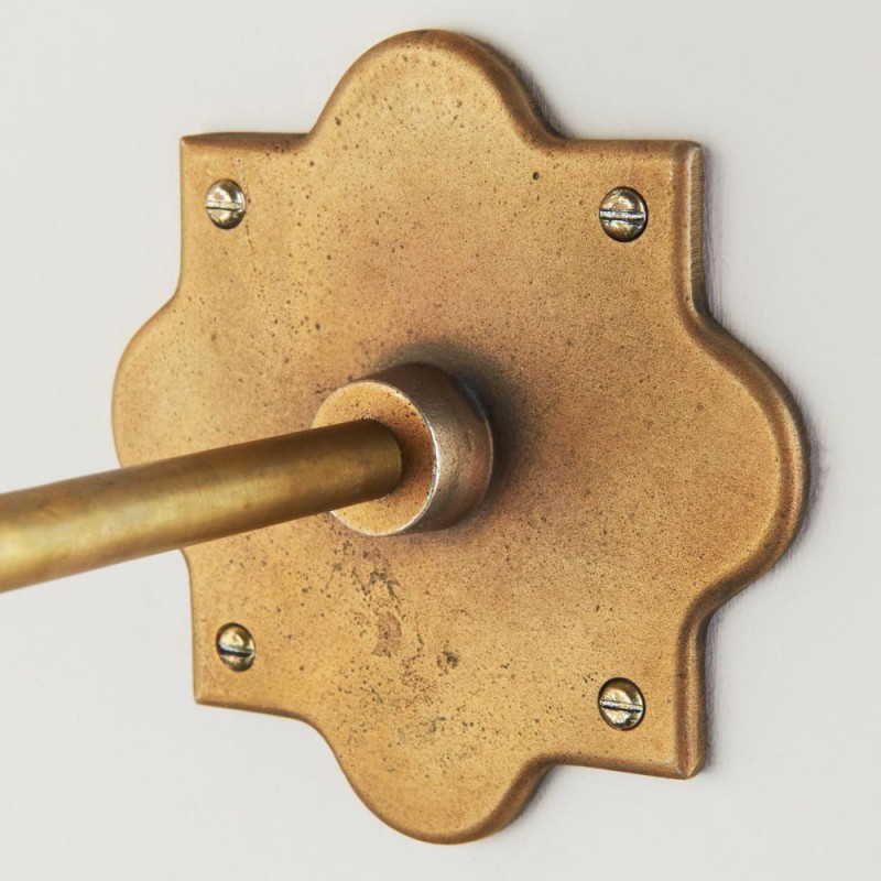 Endon-113590 - Anvil Angle - Base Only - Brass Patina Hand Crafted Wall Lamp