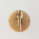 Endon-113593 - Ripple Curve - Base Only - Brass Patina Hand Crafted Wall Lamp