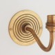 Endon-113593 - Ripple Curve - Base Only - Brass Patina Hand Crafted Wall Lamp