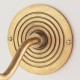 Endon-113593 - Ripple Curve - Base Only - Brass Patina Hand Crafted Wall Lamp