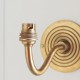 Endon-113593 - Ripple Curve - Base Only - Brass Patina Hand Crafted Wall Lamp