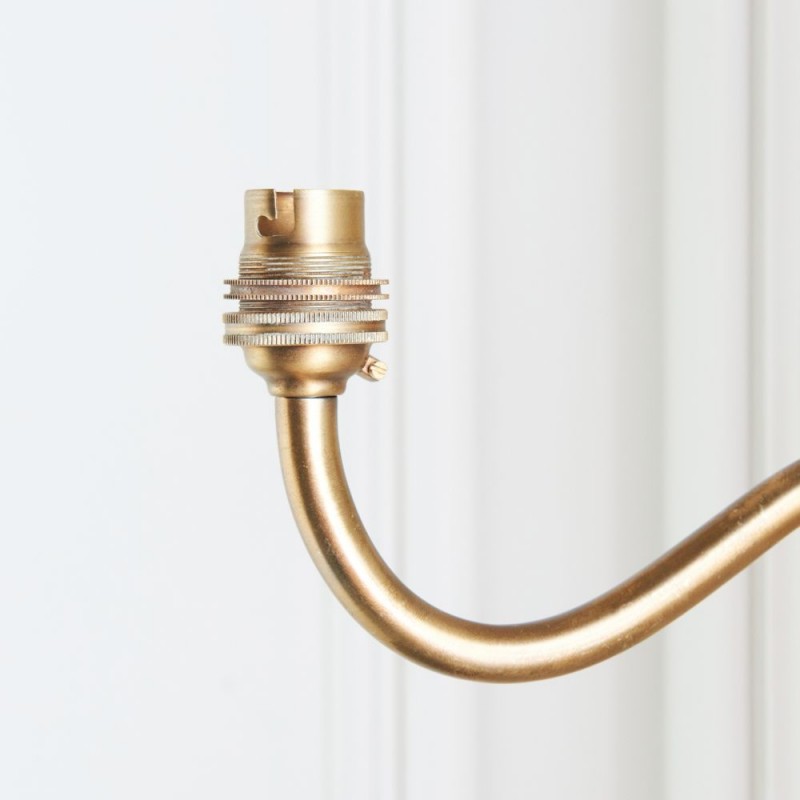 Endon-113593 - Ripple Curve - Base Only - Brass Patina Hand Crafted Wall Lamp