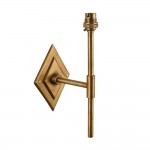 Diamond Tall - Base Only - Brass Patina Hand Crafted Wall Lamp