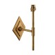 Endon-113595 - Diamond Tall - Base Only - Brass Patina Hand Crafted Wall Lamp