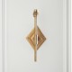 Endon-113595 - Diamond - Base Only - Brass Patina Hand Crafted Cast Wall Lamp