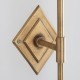 Endon-113595 - Diamond - Base Only - Brass Patina Hand Crafted Cast Wall Lamp