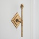 Endon-113595 - Diamond Tall - Base Only - Brass Patina Hand Crafted Wall Lamp