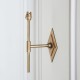 Endon-113595 - Diamond Tall - Base Only - Brass Patina Hand Crafted Wall Lamp