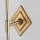 Endon-113595 - Diamond Tall - Base Only - Brass Patina Hand Crafted Wall Lamp