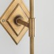 Endon-113595 - Diamond Tall - Base Only - Brass Patina Hand Crafted Wall Lamp