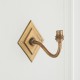 Endon-113597 - Diamond Curve - Base Only - Brass Patina Hand Crafted Wall Lamp