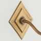 Endon-113597 - Diamond Curve - Base Only - Brass Patina Hand Crafted Wall Lamp