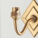 Endon-113597 - Diamond Curve - Base Only - Brass Patina Hand Crafted Wall Lamp