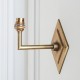 Endon-113598 - Diamond Angle - Base Only - Brass Patina Hand Crafted Wall Lamp