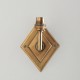 Endon-113598 - Diamond Angle - Base Only - Brass Patina Hand Crafted Wall Lamp