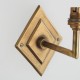 Endon-113598 - Diamond Angle - Base Only - Brass Patina Hand Crafted Wall Lamp