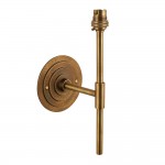 Halo Tall - Base Only - Brass Patina Hand Crafted Wall Lamp