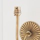 Endon-113606 - Dahlia Swan - Base Only - Brass Patina Hand Crafted Wall Lamp
