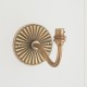 Endon-113607 - Dahlia Curve - Base Only - Brass Patina Hand Crafted Wall Lamp