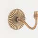 Endon-113607 - Dahlia Curve - Base Only - Brass Patina Hand Crafted Wall Lamp