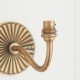 Endon-113607 - Dahlia Curve - Base Only - Brass Patina Hand Crafted Wall Lamp