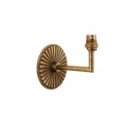 Dahlia - Base Only - Brass Patina Hand Crafted Cast Wall Lamp