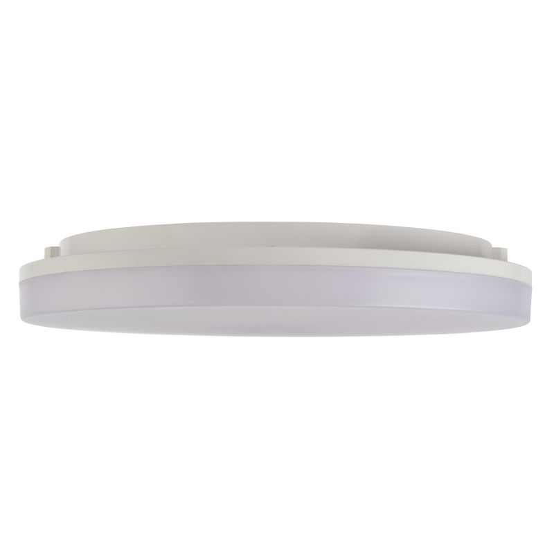 Saxby-113807 - Puck - White CCT Flush IP44