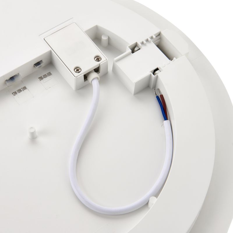 Saxby-113807 - Puck - White CCT Flush IP44