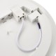 Saxby-113807 - Puck - White CCT Flush IP44